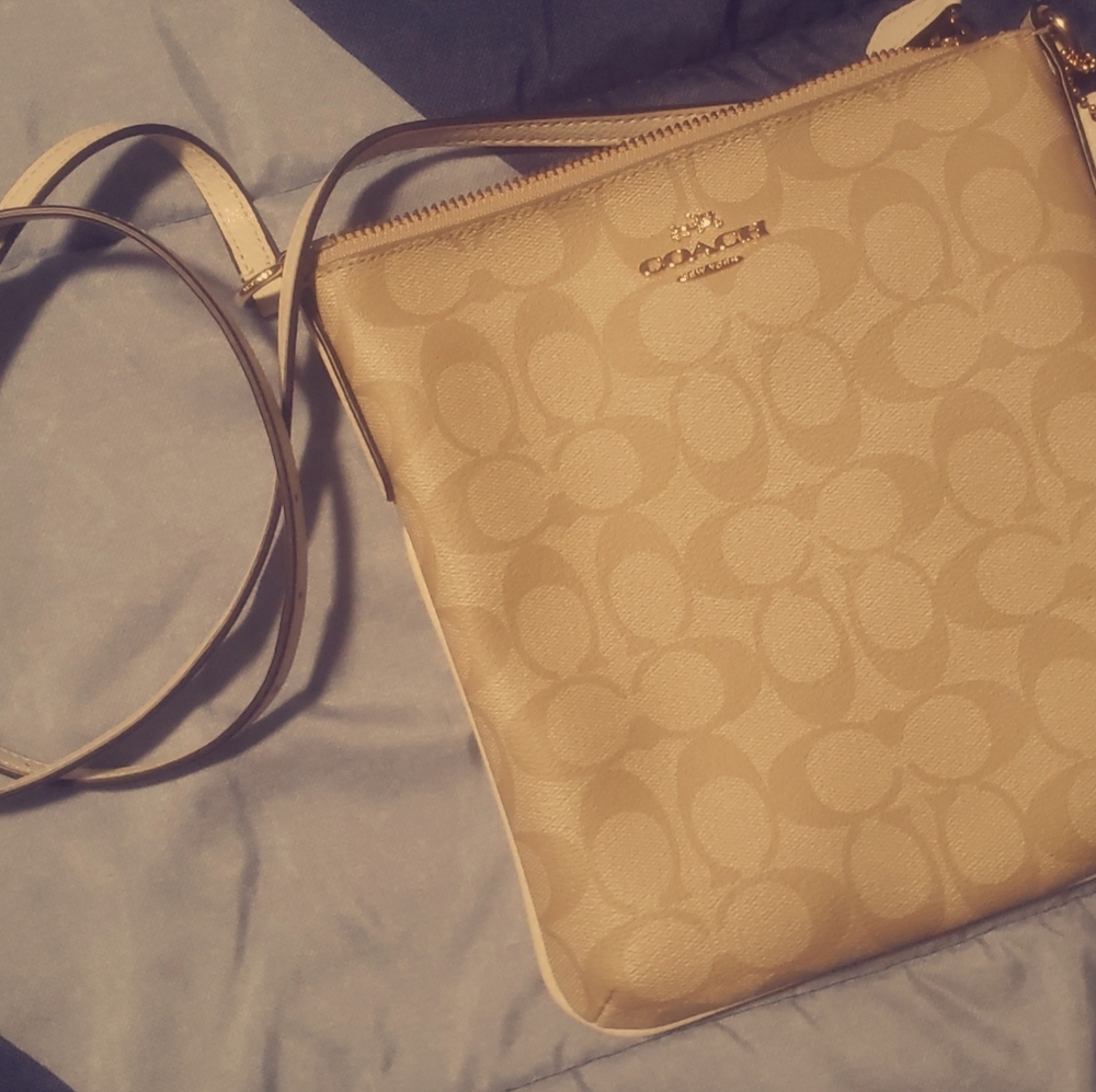 Coach North/South Crossbody in Signature